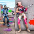彩弹射击对手