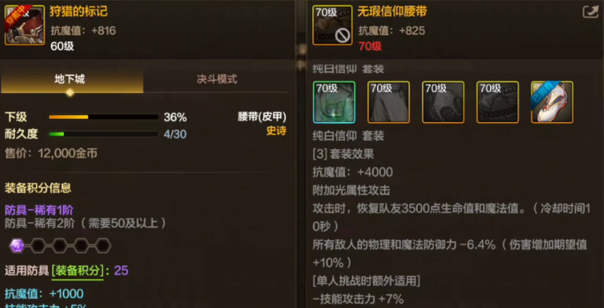 地下城与勇士手游新装备是什么效果