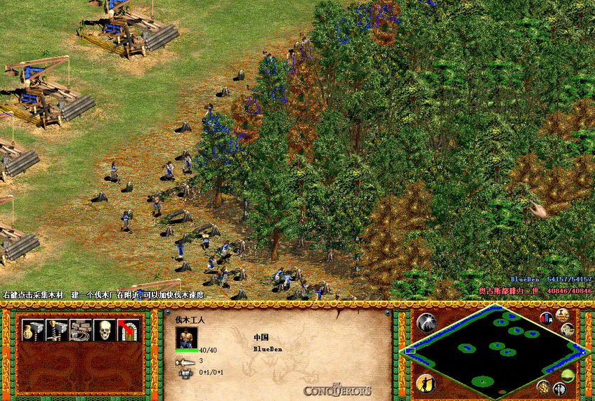 帝国时代2伐伐木工哪里可以